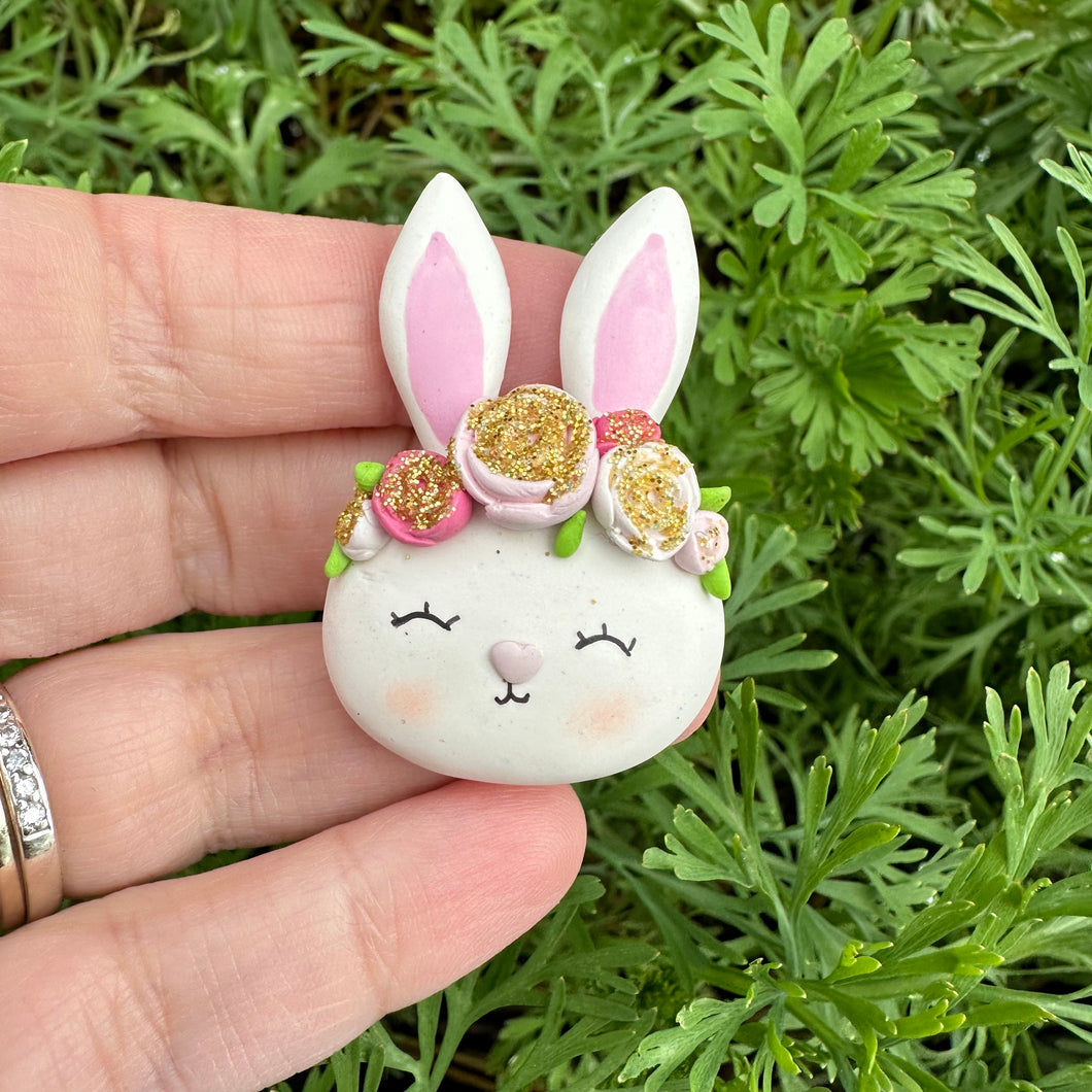 Custom Bunny Clay Bow