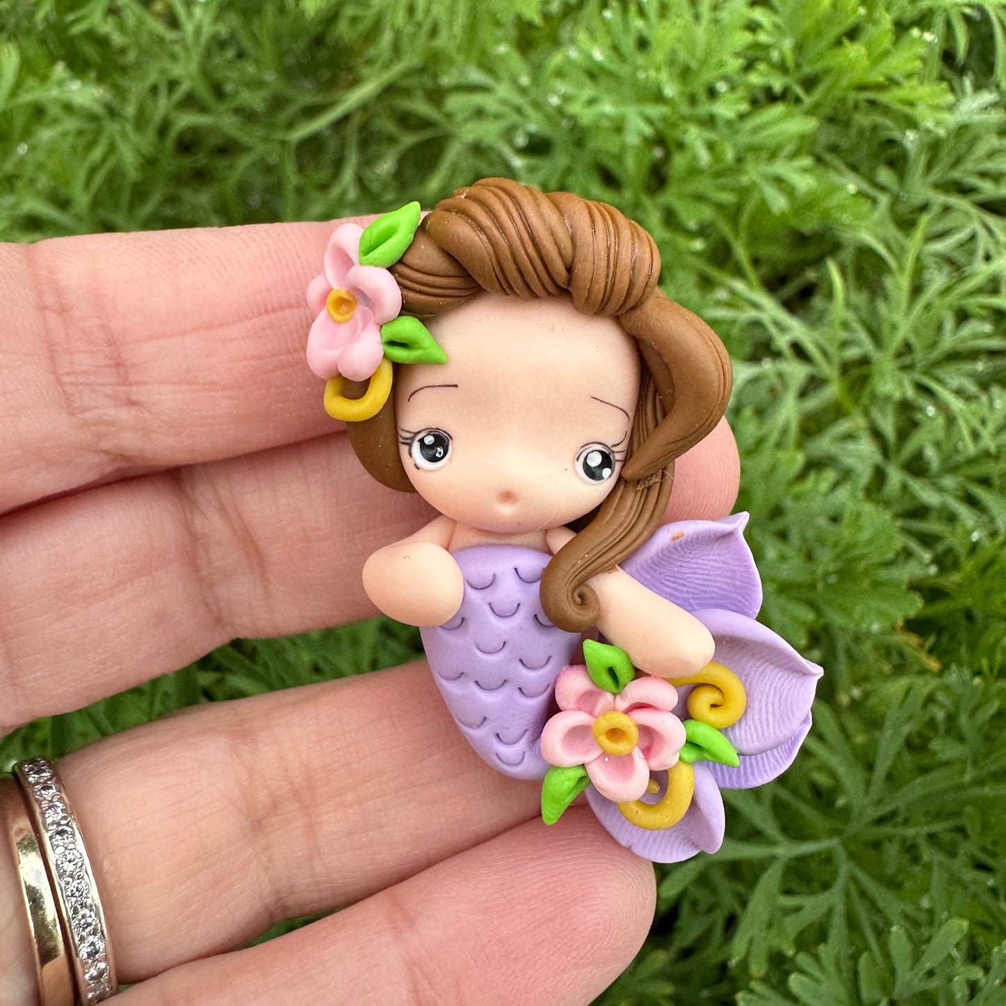 Custom Mermaid Clay Bow