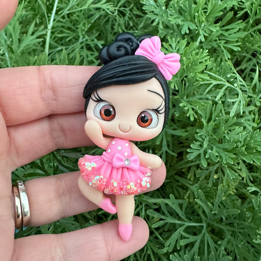 Custom Ballerina Clay Bow