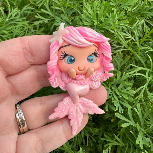 Custom Mermaid Clay Bow