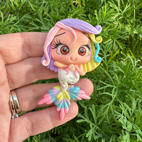 Custom Mermaid Clay Bow