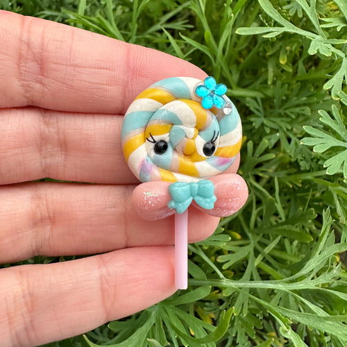 Custom Lollipop Clay Bow