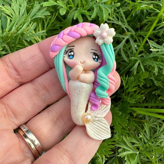 Custom Mermaid Clay Bow