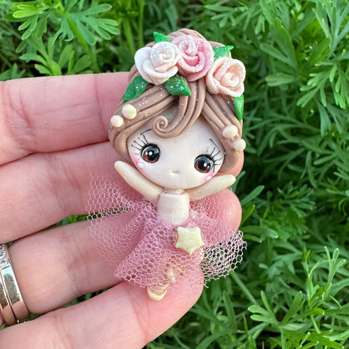 Custom Christmas Ballerina Clay Bow