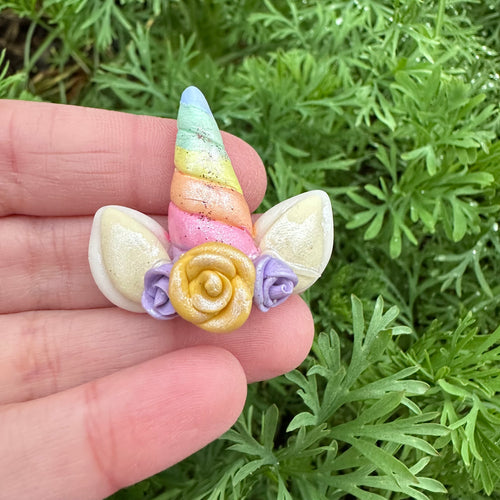 Custom Unicorn Clay Bow