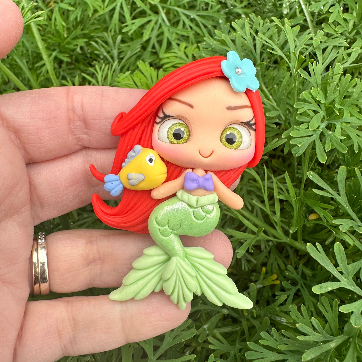 Custom Mermaid Clay Bow