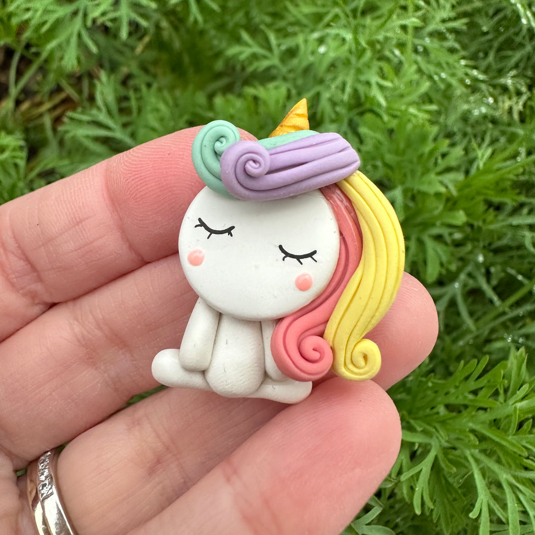 Custom Unicorn Clay Bow