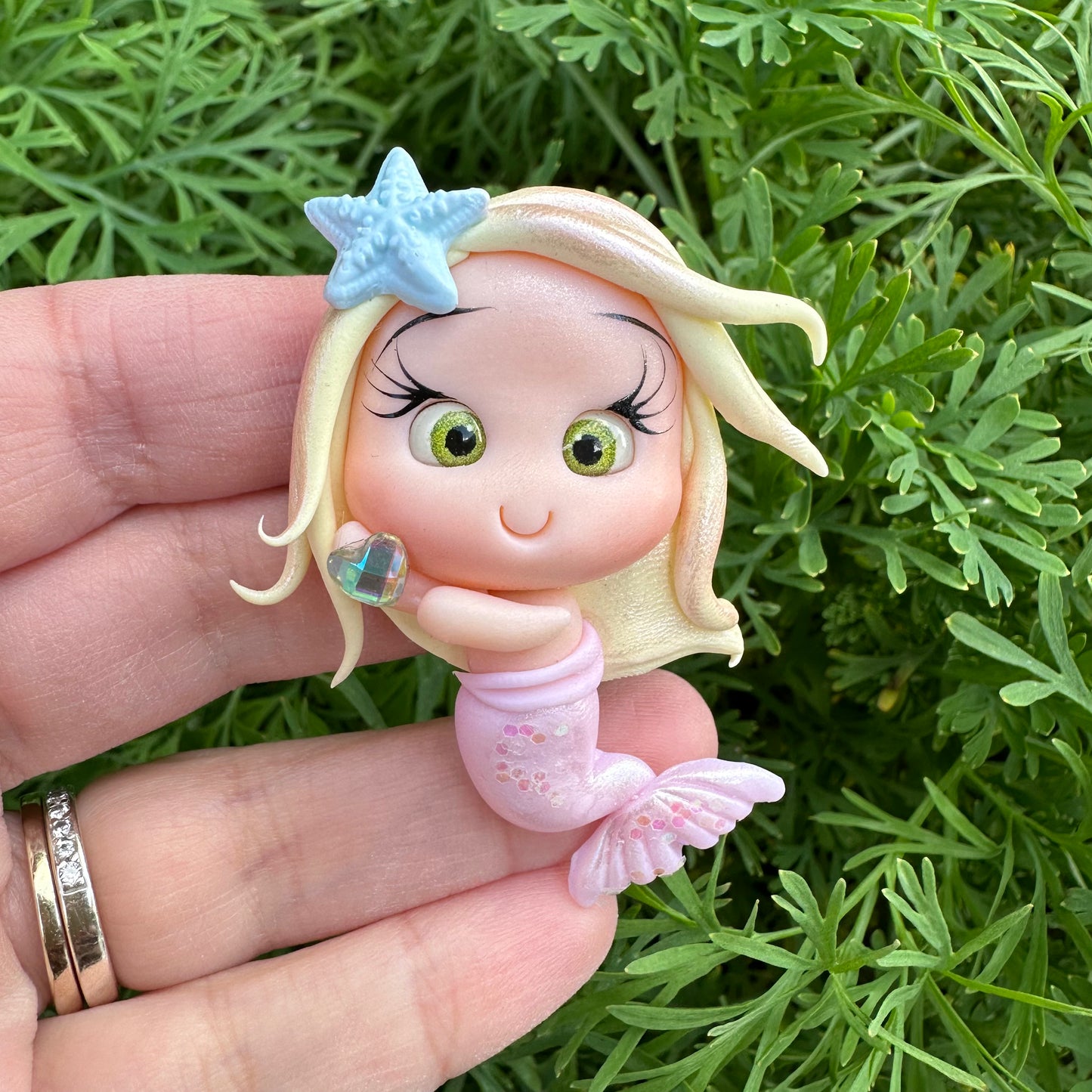 Custom Mermaid Clay Bow