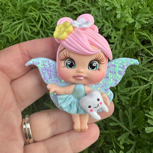 Custom Tooth Fairy Clay Bow