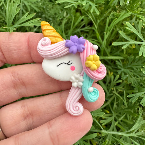 Custom Unicorn Clay Bow