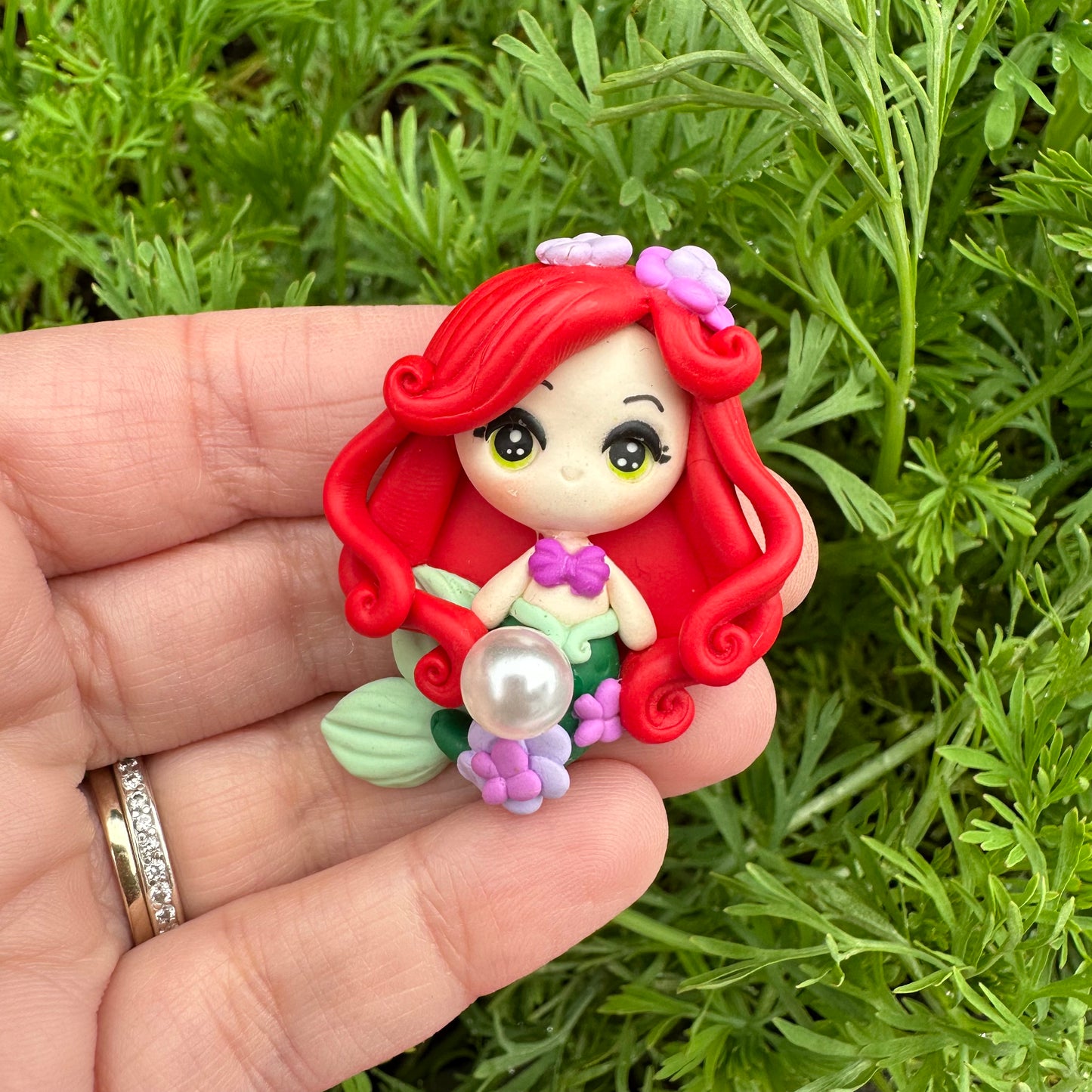 Custom Mermaid Princess Clay Bow