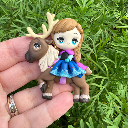 Custom Princess Clay Bow