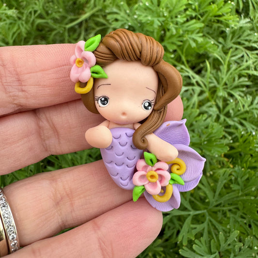 Custom Mermaid Clay Bow