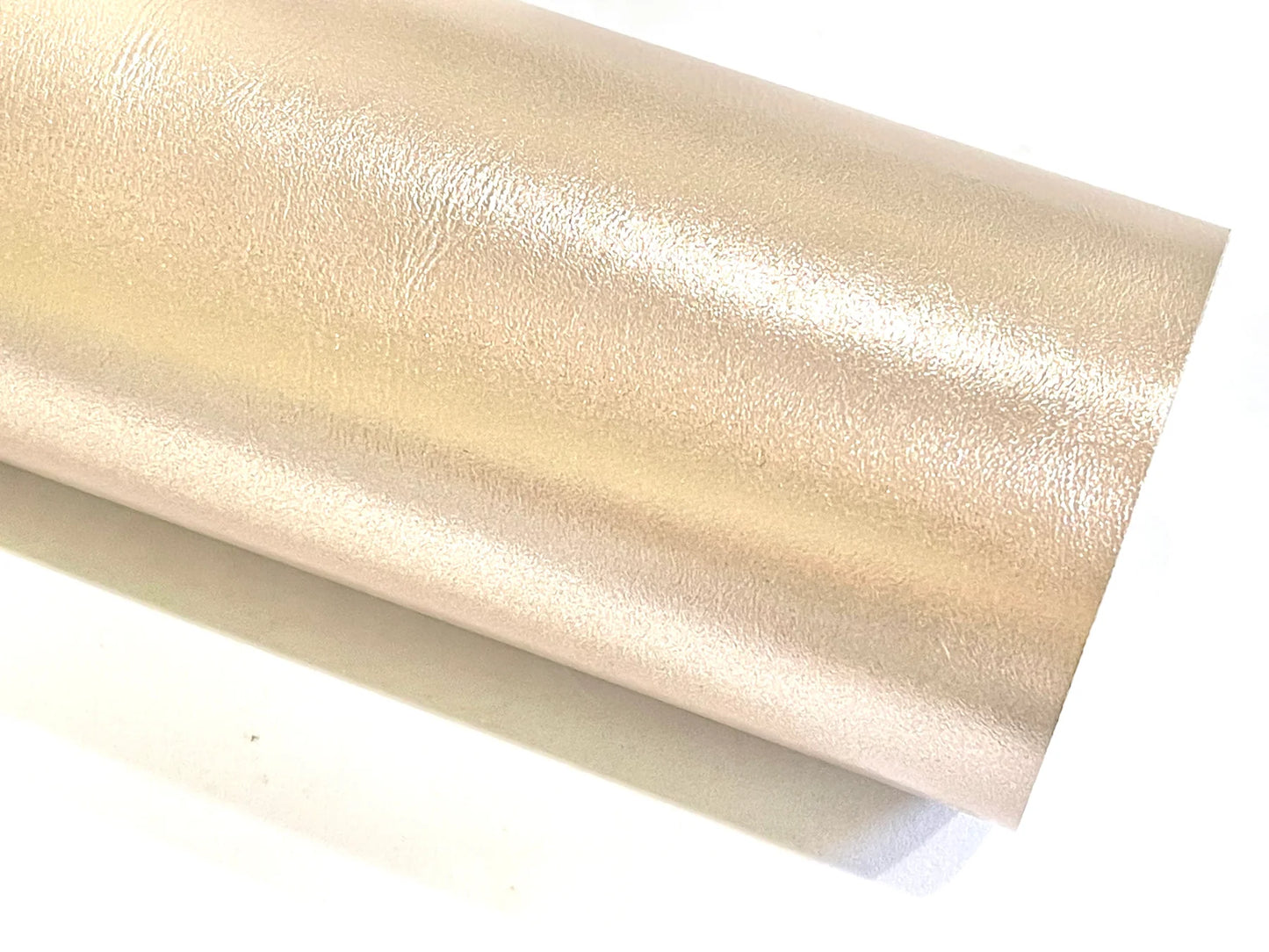 Champagne Pearl Smooth Faux Leatherette