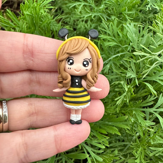 Custom Bee Girl Clay Bow