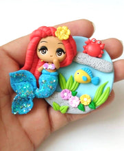 Load image into Gallery viewer, Custom Princess Mermaid Clay Bow