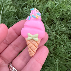 Custom Ice Cream Clay Bow