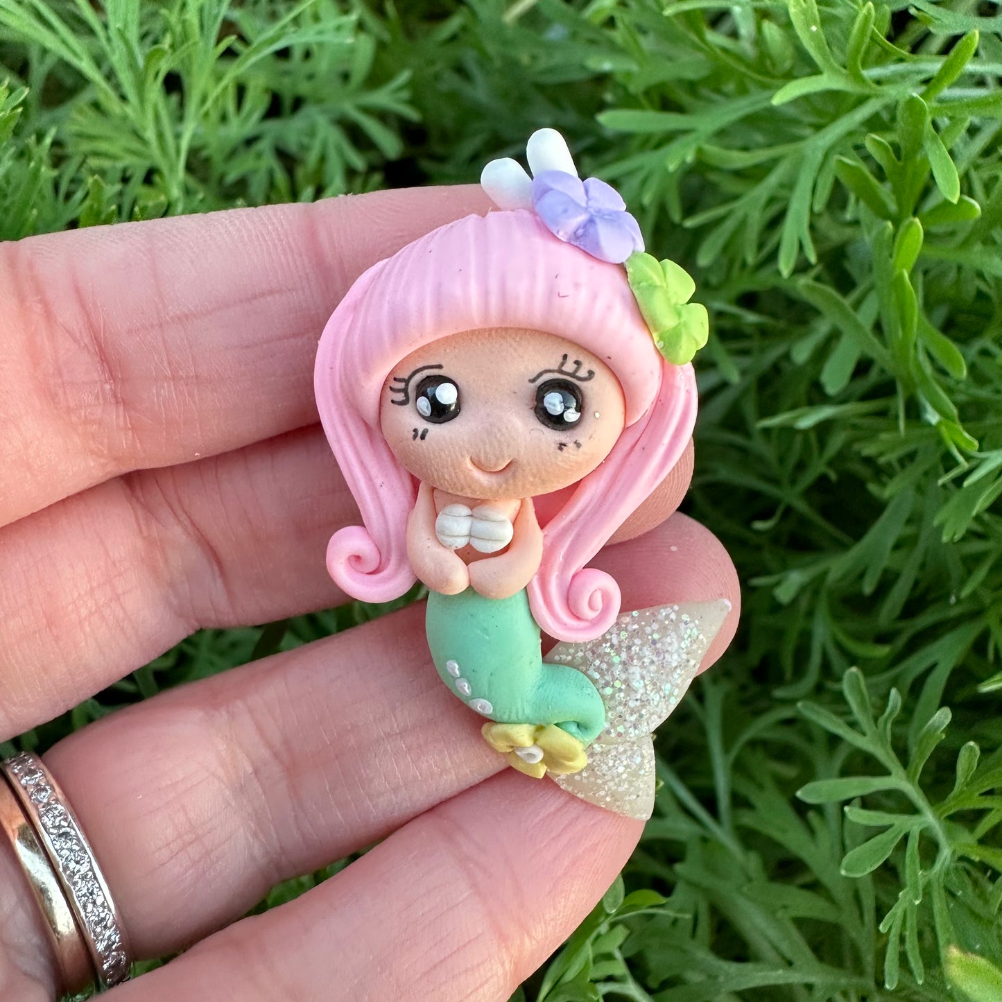 Custom Mermaid Clay Bow