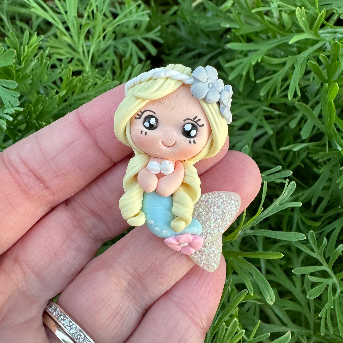 Custom Mermaid Clay Bow