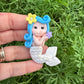 Custom Mermaid Clay Bow