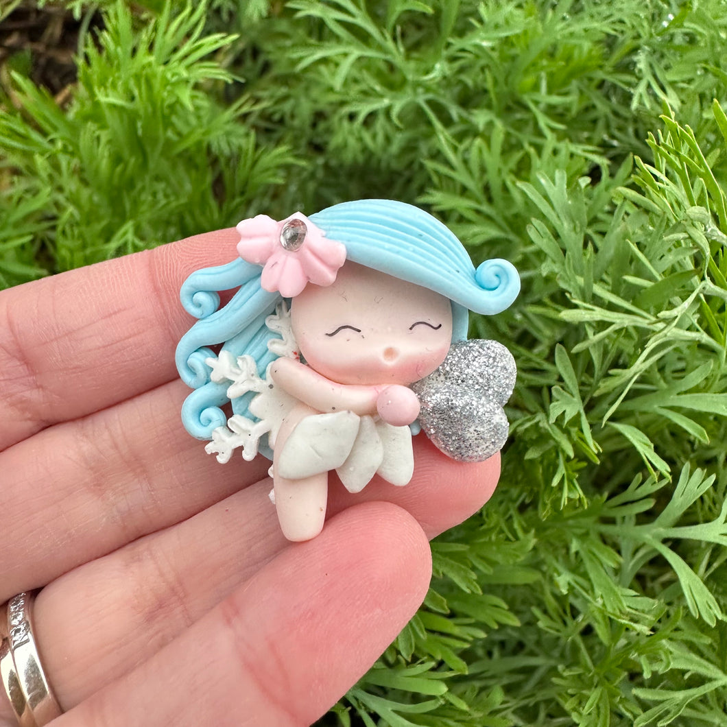 Custom Floral Fairy Clay Bow