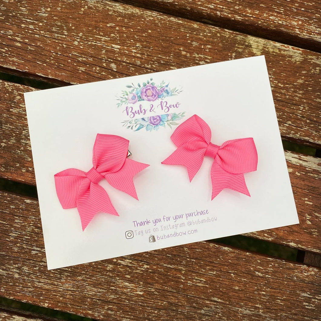 (Copy) Ribbon Piggy Bows with Alligator Clips