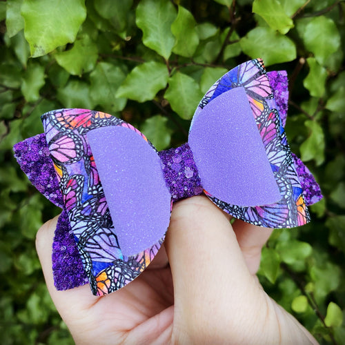 Purple Butterflies Imogen bow