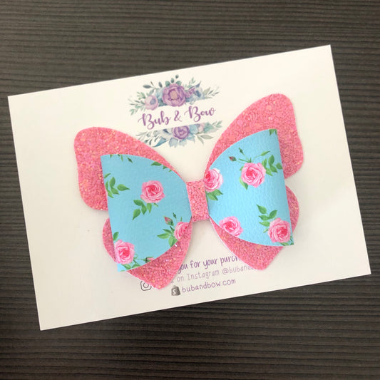 Darling Roses Butterfly Bow