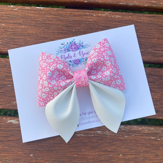 Sweet Petite Blossoms Sailor Bow