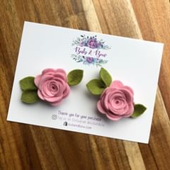 Mini Felt Bloom Piggys (Carnation)