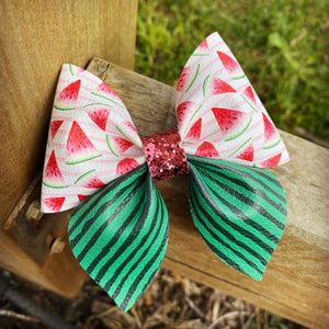 Watermelon Slices Sailor Bow