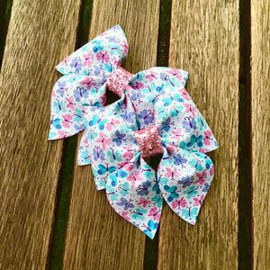 Pretty Butterflies Large Sailor Bow