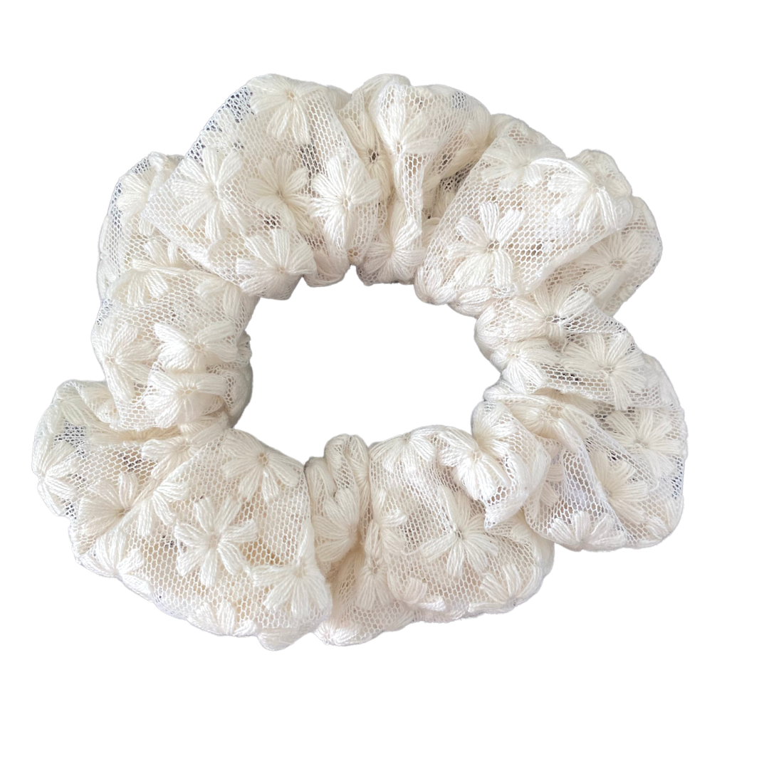 Daisy Lace Scrunchie