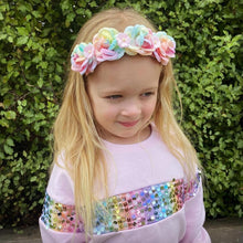 Load image into Gallery viewer, Pastel Rainbow Mulberry Flower Crown