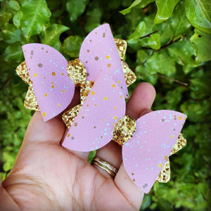 Pink/ Gold Kiarah Mini Piggy Clips