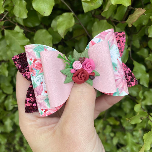 Evie Floral Imogen Clay bow