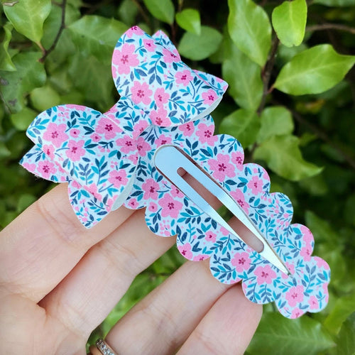 Raimi Floral Large Snap Clip