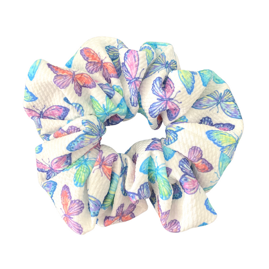 Large Beautiful Butterflies Liverpool Scrunchie