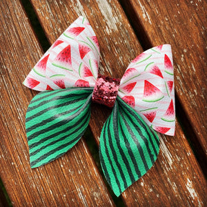 Watermelon Slices Sailor Bow