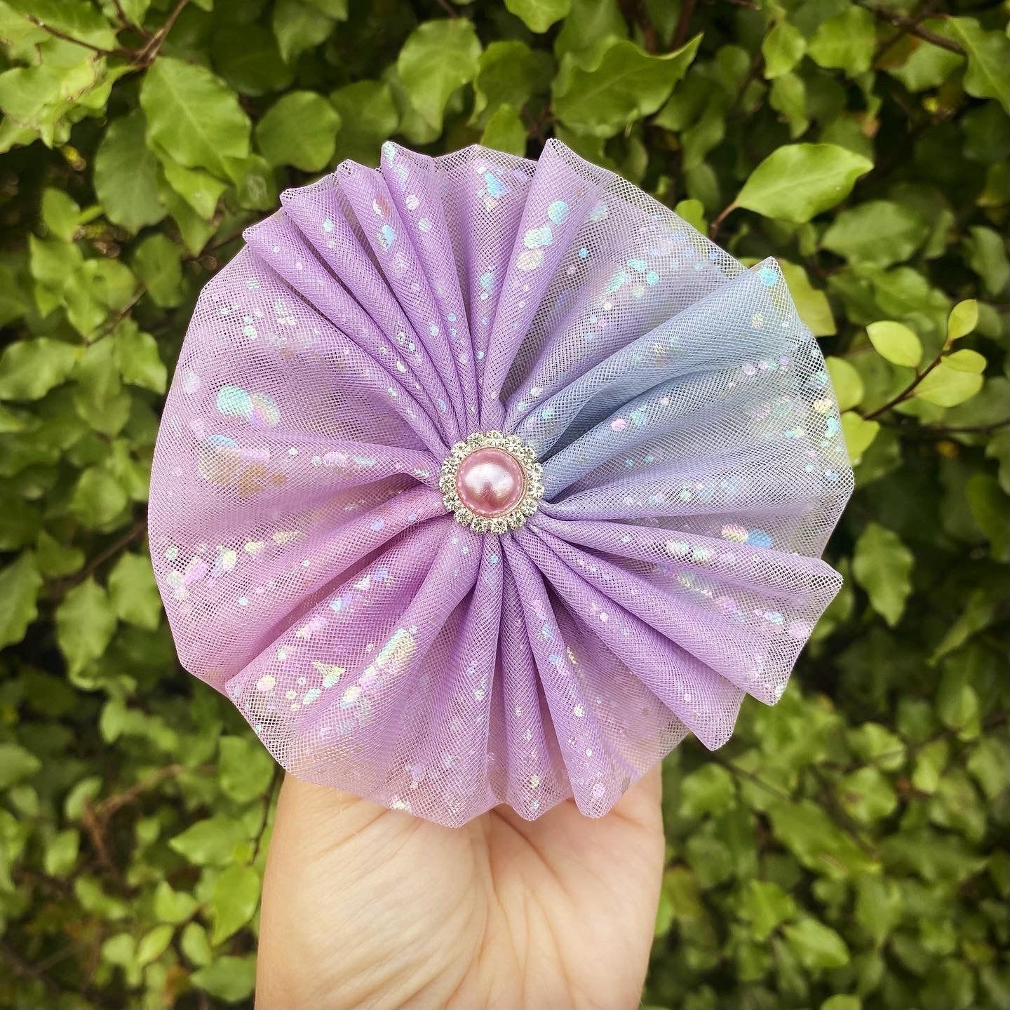 Iridescent Ombre Tulle Clip