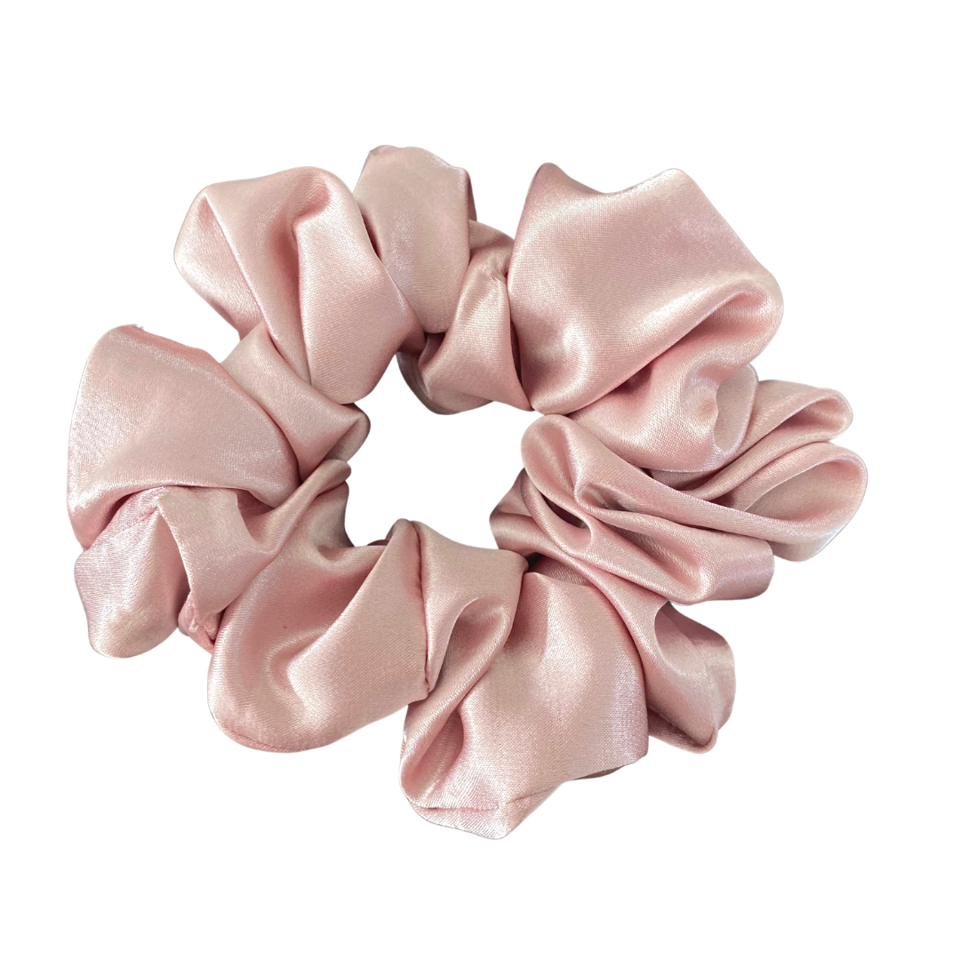 Deluxe Satin Floral Scrunchie