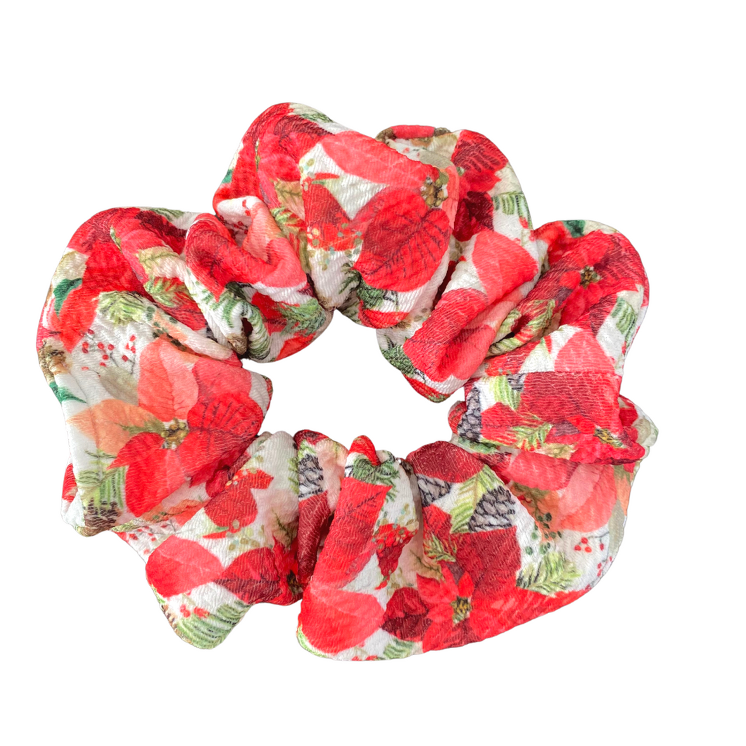 Classic Poinsettia Liverpool Scrunchie