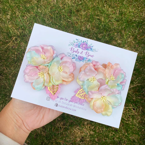 Pastel Rainbow Flower Cluster (each)