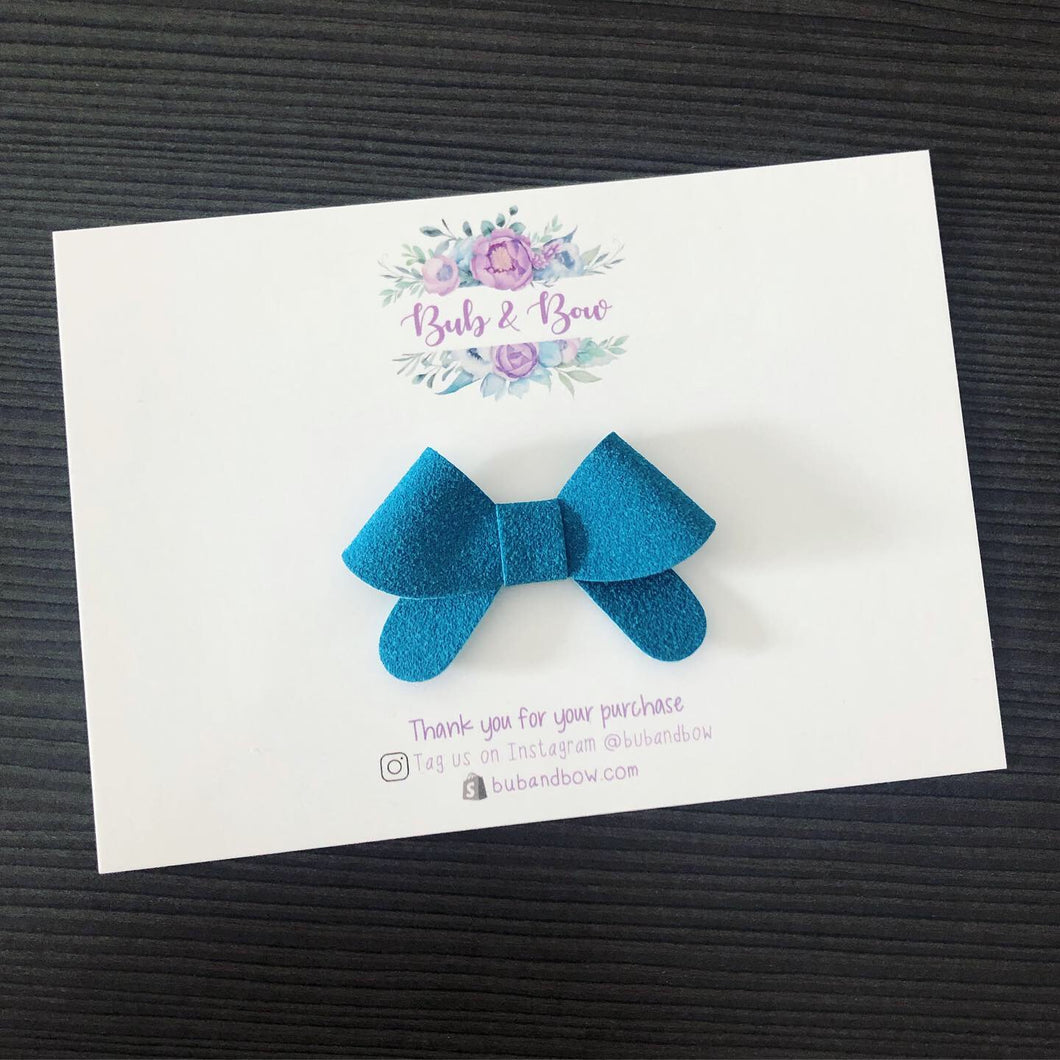 ‘Milla' Suede Bow