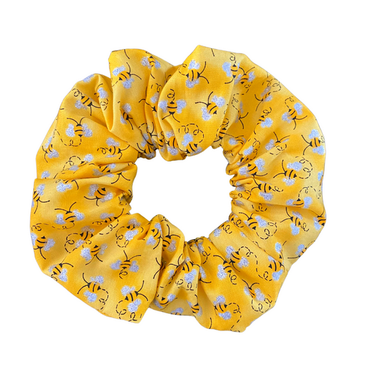 Bees Glitter Scrunchie