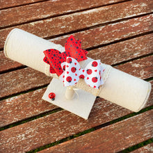 Load image into Gallery viewer, Ladybug Mini Kiarah Bow Set