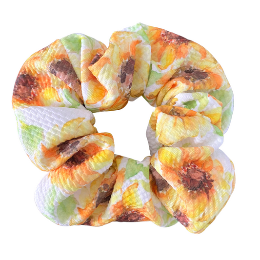 Sunflower Fields Liverpool Scrunchie