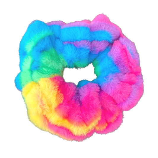 Bright Fluffy Scrunchie