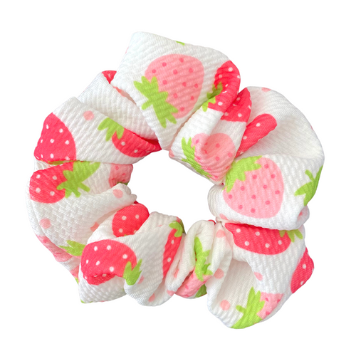 Strawberry Kisses Liverpool Scrunchie