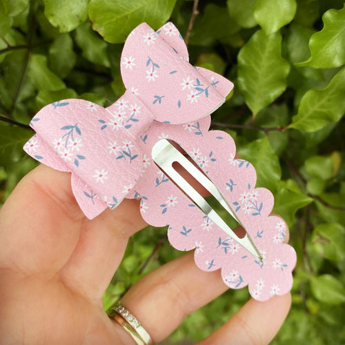 Miela Floral Large Snap Clip